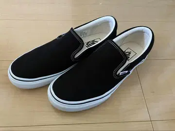 새상품 VANS 25cm 블랙 슬립온