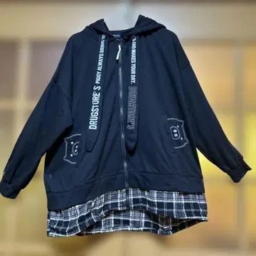 드럭 스토어즈 후드티 튜닉