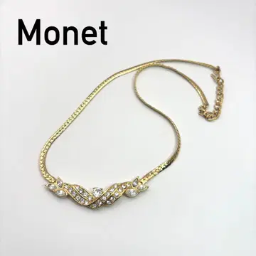[새상품급] 모네 MONET 스톤 포함 골드 목걸이 결혼식, 2차 모임에