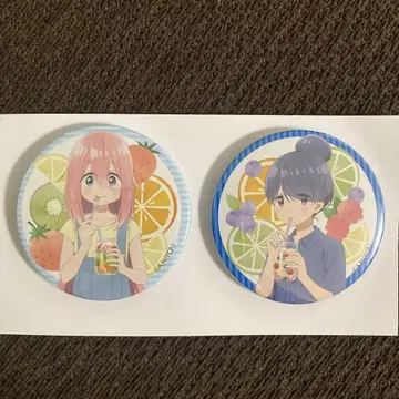 가카미가하라 나데시코 시마 린 유루캠 제일복권 캔뱃지 55mm