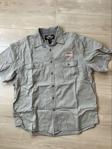 할리데이비슨 90s 멕시코제 반팔 워크 셔츠 XL