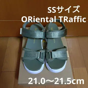 더블 벨트 스포츠 샌들 카키 SS 사이즈 (21.0~21.5cm)