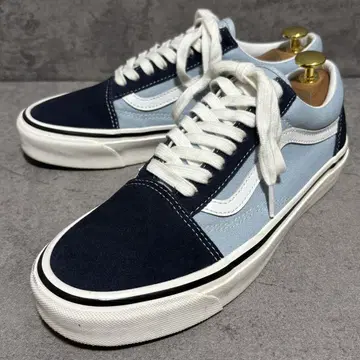 컨디션 최상 vans 올드스쿨 하이 라이트 블루 네이비 2076