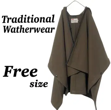 [Traditional Watherwear] 코트 브라운 판초