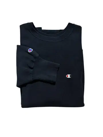 Champion 리버스 위브 블랙 90s 눈 있음 XL