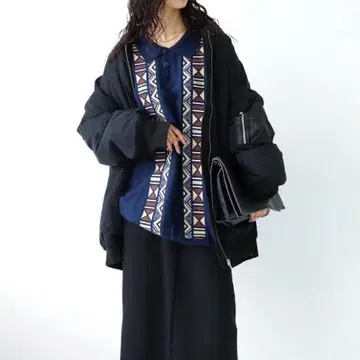 안티카 에스닉 니트 피케 셔츠