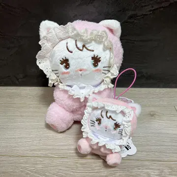 mikko 후와후와 BABY 인형 마스코트 [무스] 2종 세트