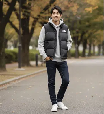 THE NORTH FACE 블랙 다운 베스트 남성용 XL