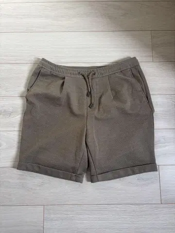 ZARA 카키 드로우 스트링 숏팬츠 L 사이즈