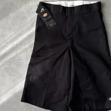 14511 택 포함 Dickies 로고 패치 하프 팬츠 블랙 컬러