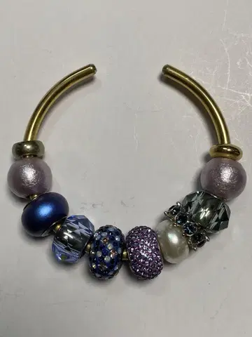 SWAROVSKI 참 팔찌 퍼플 계열 블루 계열