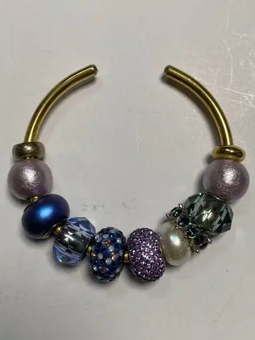 SWAROVSKI 참 팔찌 퍼플 계열 블루 계열
