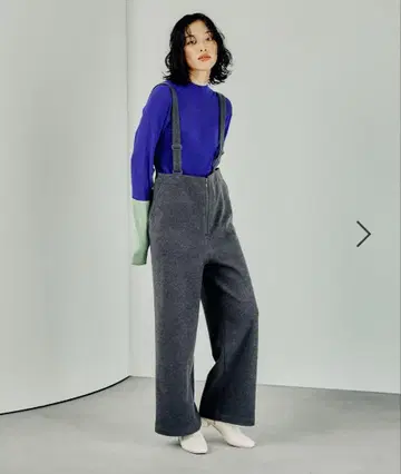 렙심 멜톤 서스펜더 팬츠 그레이