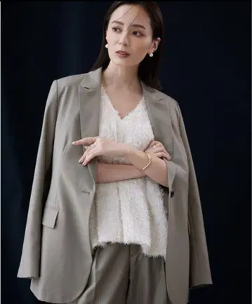 anuans 울 블렌드 싱글 자켓