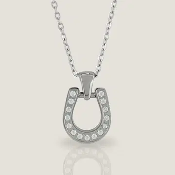 새상품 호스슈 CZ 리버서블 목걸이 말발굽 스테인리스 316L