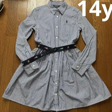 시착만 한 상품 랄프 로렌 스트라이프 셔츠 원피스 14