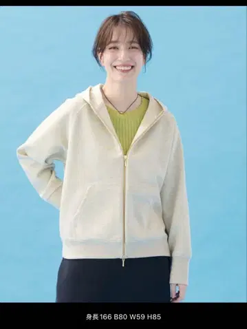[ 새상품 ] ANY 더블 지퍼 라메 믹스 후드티 Freesize
