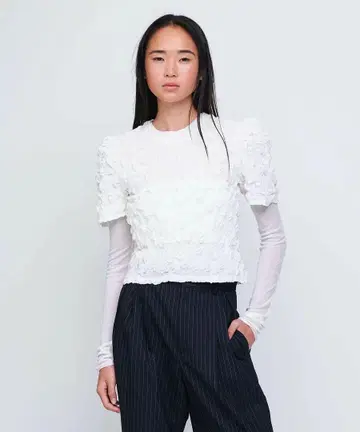 UNITED ARROWS AEWEN MATOPH 셔링 블라우스