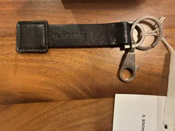 IL BISONTE 천연 가죽 키링 블랙 일비종떼 키링