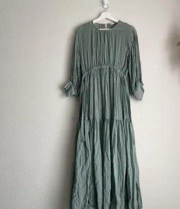 JEANASIS 지나시스 와셔 드로스트 롱 원피스