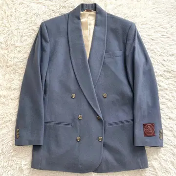 미사용 카멜 100% 브룩스브라더스 더블 자켓 탁한 블루