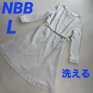 내추럴 뷰티 베이직 워셔블 조젯 플레어 원피스 L