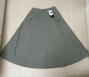 마리퀀트/MARY QUANT 울 라이크 저지 스커트 그레이 M