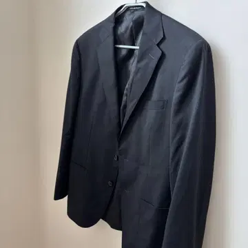 GREENLABEL 블랙 비즈니스 정장 투버튼