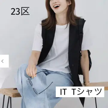 [ 새상품 ] 23구 반팔 크롭 IT T셔츠 size38