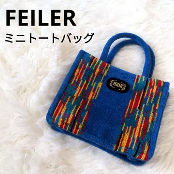 FEILER 페이러 미니 토트백 파랑 블루 슈니르 직조