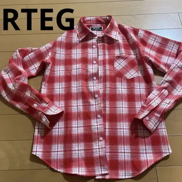 RTEG 체크 긴팔 셔츠