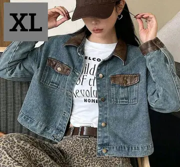 데님 블루 숏 기장 자켓