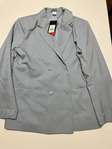 Reebok 라이트 블루 더블 브레스트 자켓