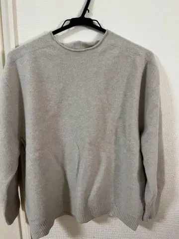 Spick & Span CHESS 루즈 보트넥 풀오버 베이지