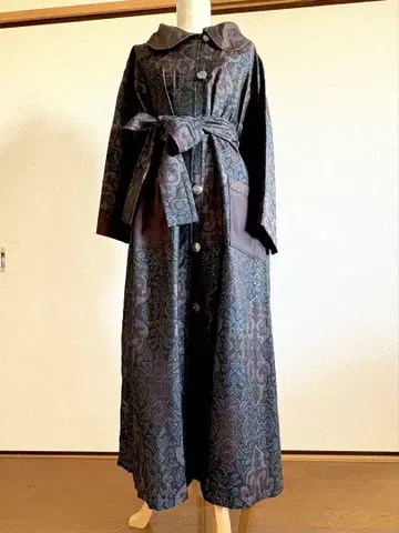오시마 명주 리메이크 원피스 코트 오시마 명주 코트 롱 원피스 L~LL