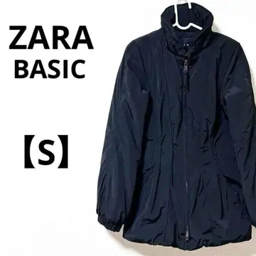 자라 베이직 ZARA [ S ] 다운 자켓 아우터 블랙 여성용