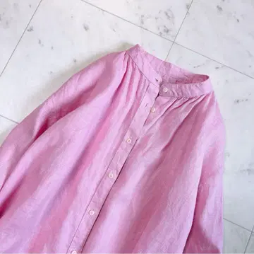 fog linen work 리투아니아 린넨 100 셔츠 원피스