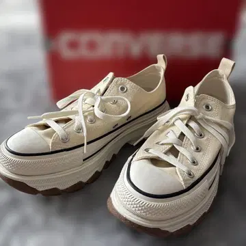 Converse All Star 통굽 스니커즈 아이보리