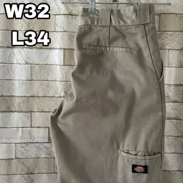 디키즈 더블니 멕시코제 워크 팬츠 자수 베이지 32 x 34
