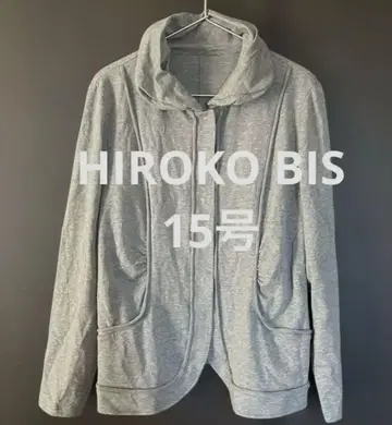 새상품급 HIROKO BIS 라이트 그레이 저리 소재 자켓
