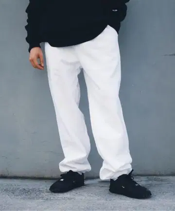 LOS ANGELES APPAREL 스웨트 팬츠 14oz 화이트 XL
