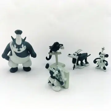 당시물 디즈니 증기선 윌리 미키마우스 피규어 세트