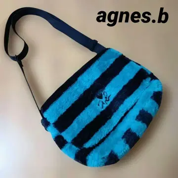 agnes b. 에네스베 숄더백 복슬복슬 퍼 백