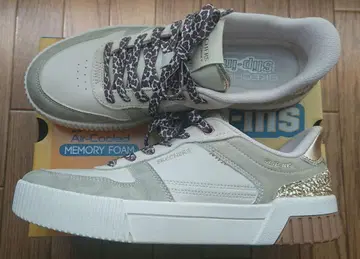 SKECHERS 슬립인스 화이트/골드 25.5 미사용 박스 있음