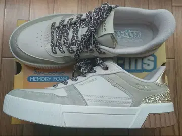 SKECHERS 슬립인스 화이트/골드 25.5 미사용 박스 있음