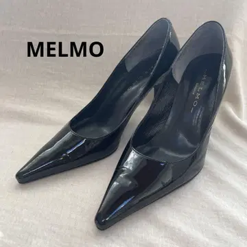 MELMO 블랙 펌프스 23cm 에나멜 소재 미사용 새상품