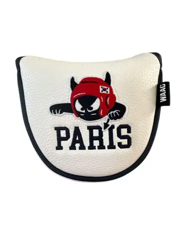 WAAC PARIS 퍼터용 골프헤드커버 화이트