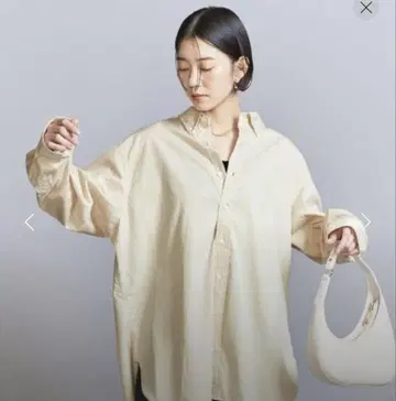 핀스트라이프 빅 셔츠 B&Y