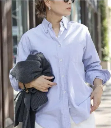 두지엠 클라세 OXFORD BD 셔츠 색스 블루