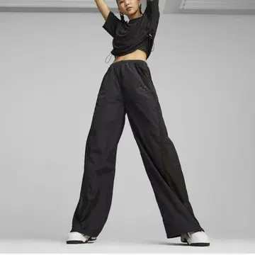 PUMA 푸마 DARETO 파라슈트 우븐 팬츠 블랙 시어